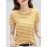 Striped Print Crew Neck T-Shirt, Casual Short Sleeve T-Shirt For Spring & Summer, Women's Clothing